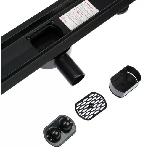 Желоб водоотводящий 800х70 мм TIM BAD558002 с поворотным фланцем 360°C, комбинированный затвор (1/4)