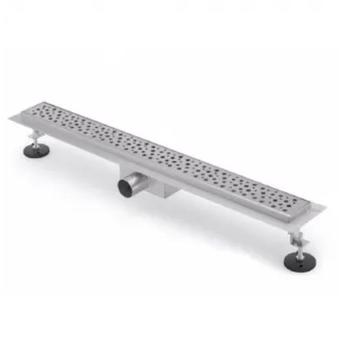 Желоб водоотводящий 450х70 мм TIM BAD414502 нерж.сталь, сухой + гидрозатвор(1/4)