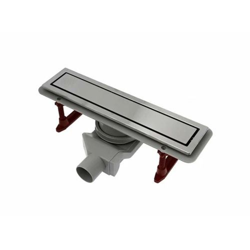 Желоб водоотводящий 400х70 мм TIM ZSt.1131.4002 Evolux Glass, с двухсторонней решеткой, черное глянцевое стекло, вращения 360° (1/4)