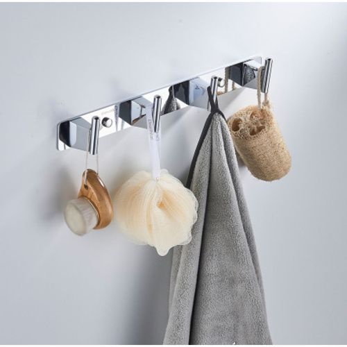 Планка с 4-мя крючками для ванной комнаты Shevanik SG5741 хром (30)