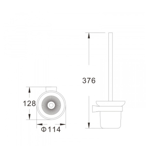 Настенный туалетный ёрш Shevanik SG5700 хром (20)
