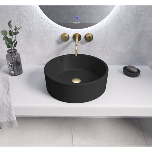 Раковина Grossman GR-3013BM, 410х410х150 мм, черная матовая