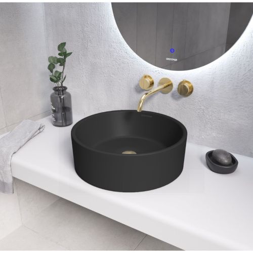 Раковина Grossman GR-3013BM, 410х410х150 мм, черная матовая