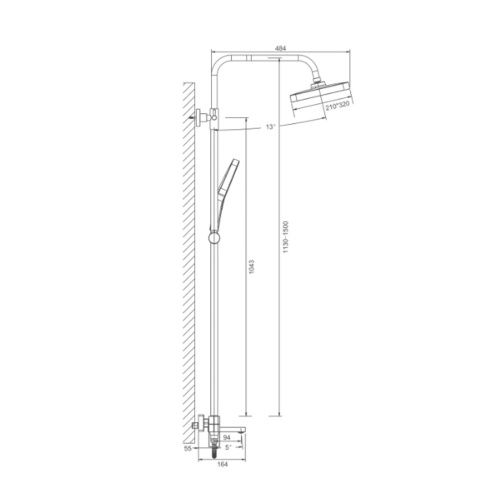 Душевая система BELZ B24658-7 черный (4)