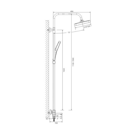 Душевая система BELZ B24658-8 белый (4)