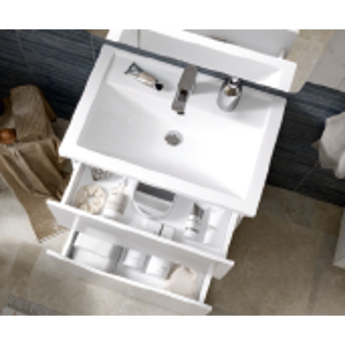 Тумба для ванны напольная VOLNA 60.2Y tnVLN.FOS.60.2Y-01 2 ящика с раковиной Фостер 60