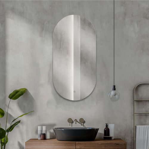 Зеркало AGATA LED 8047-Zm2, 400х800 мм, с сенсором