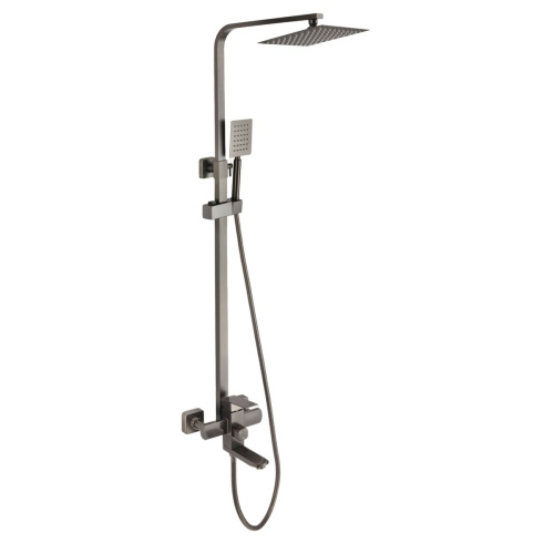 Душевая стойка Fmark FS8145Q со смесителем, лейкой и тропическим душем (1)