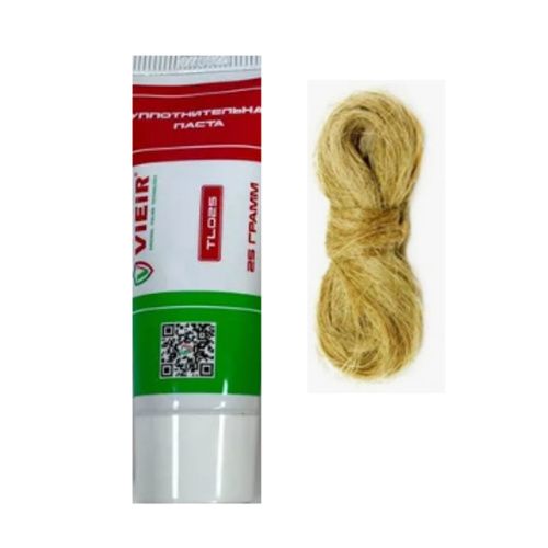 Набор для уплотнения резьбы лен 13 г + паста 25 г VIEIR TL2513 (мин.1/500)