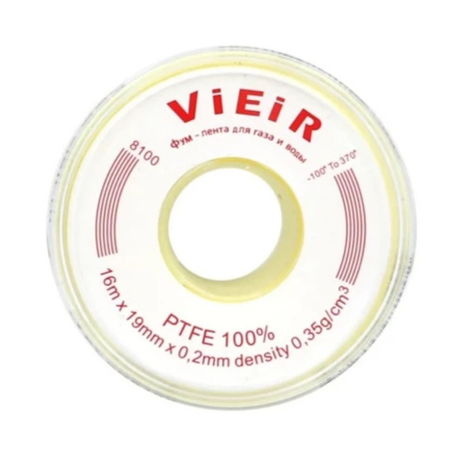 Лента Фум 19 мм х 0.2 мм х 16 м VIEIR VR8100 (мин.10/500)