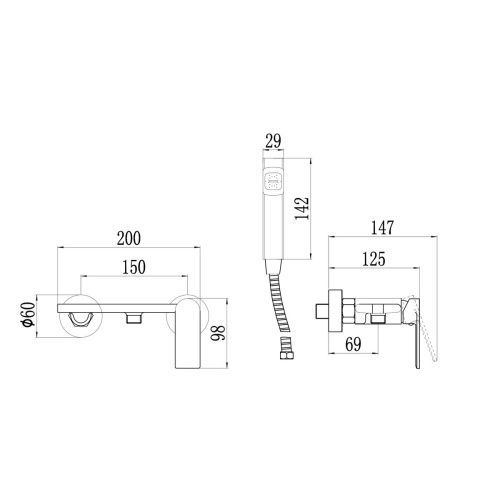 Смеситель для биде Savol S-FXQ012B золото (10)