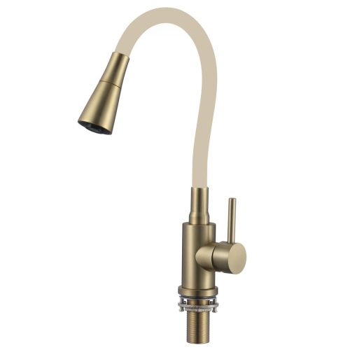 Смеситель для кухни Savol S-3002CM-12 матовое золото (5)