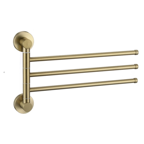 Держатель для полотенец поворотный (3-ой) Savol S-005603C матовое золото (10)