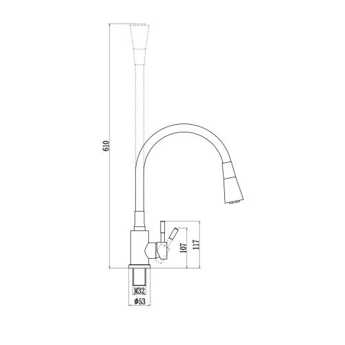 Смеситель для кухни Savol S-3002CM-02 матовое золото (5)