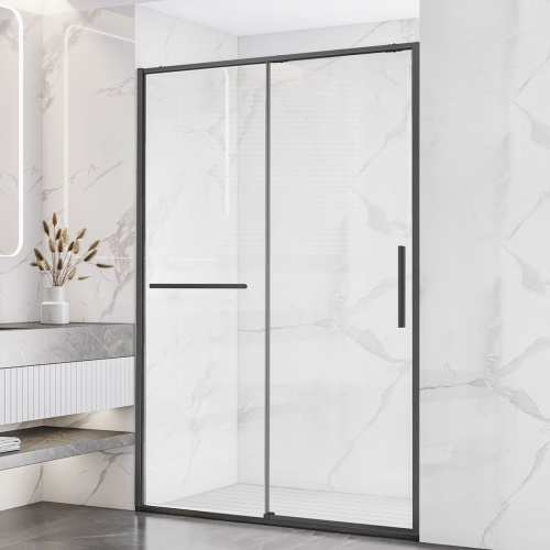 Душевая дверь Vincea Slim Soft VDS-1SS120CLGM, 1200, вороненая сталь, стекло прозрачное