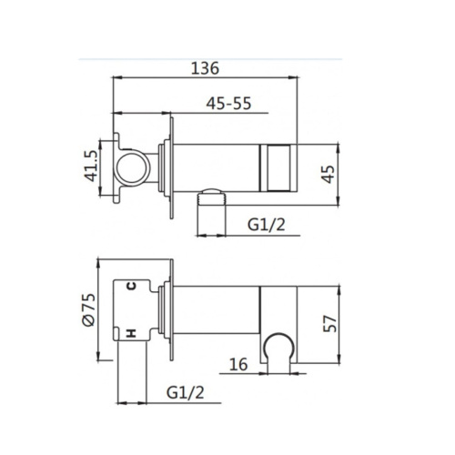 Гигиенический душ Shevanik S147 хром (10)