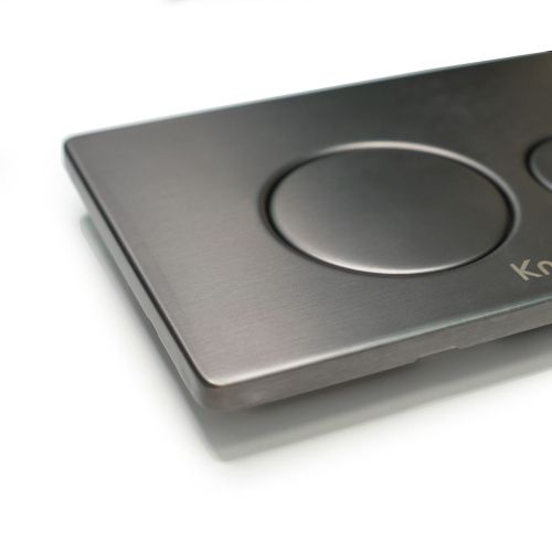 Кнопка механическая двойная Knois KN9900028 серая