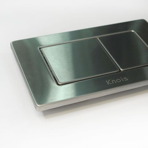 Кнопка механическая двойная Knois KN9900018 серебро