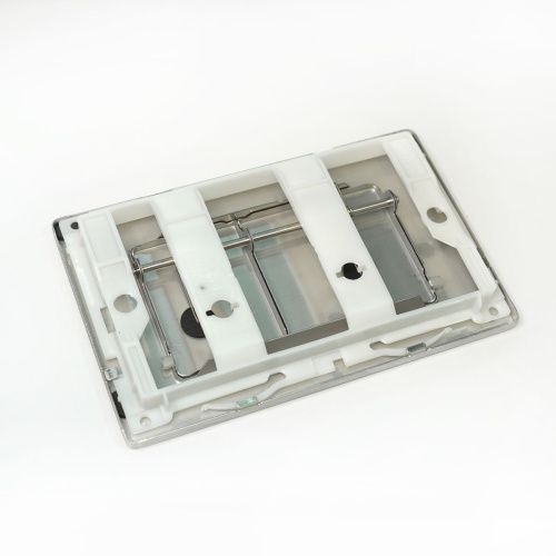 Кнопка механическая двойная Knois KN9900018 серебро