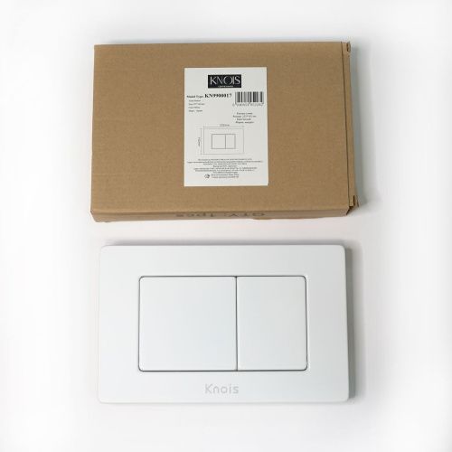 Кнопка механическая двойная Knois KN9900017 белая