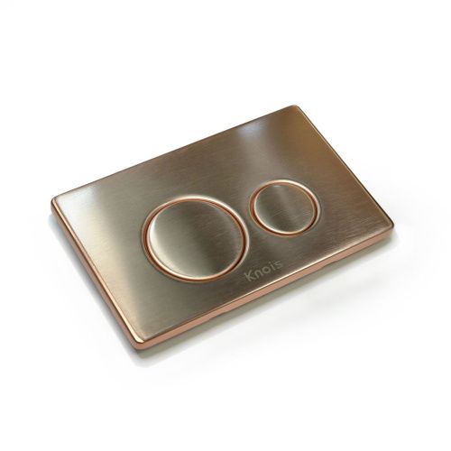 Кнопка механическая двойная Knois KN9900030 розовое золото