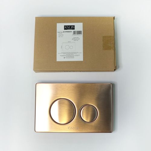 Кнопка механическая двойная Knois KN9900030 розовое золото