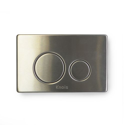 Кнопка механическая двойная Knois KN9900025 серебро