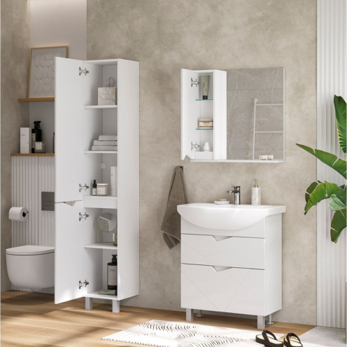 Пенал напольный VOLNA Pronto 35 pnPRONTO35-01, белый