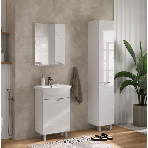 Зеркало-шкаф VOLNA Pronto 50 правый zsPronto50.R-01, белый