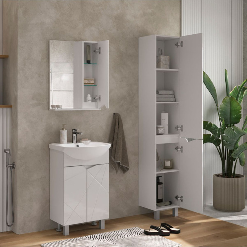 Зеркало-шкаф VOLNA Pronto 50 правый zsPronto50.R-01, белый