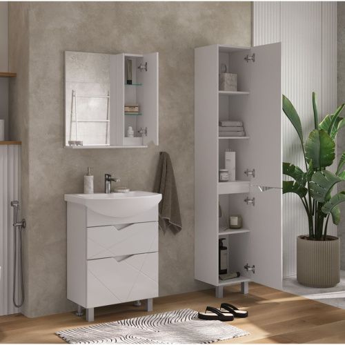 Зеркало-шкаф VOLNA Pronto 60 правый zsPronto60.R-01, белый