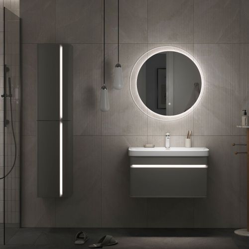 Пенал подвесной EQUIL Elegante 36.R ppELGNT36.R-25.27, правый, амарок белый