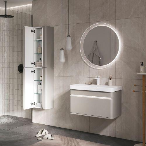 Пенал подвесной EQUIL Elegante 36.R ppELGNT36.R-25.27, правый, амарок белый