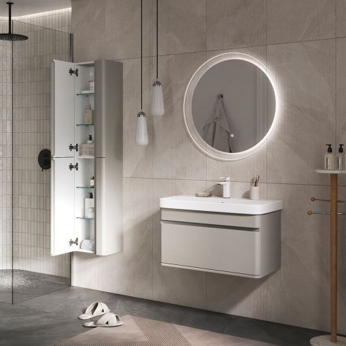 Пенал подвесной EQUIL Elegante 36.R ppELGNT36.R-25.27, правый, амарок белый