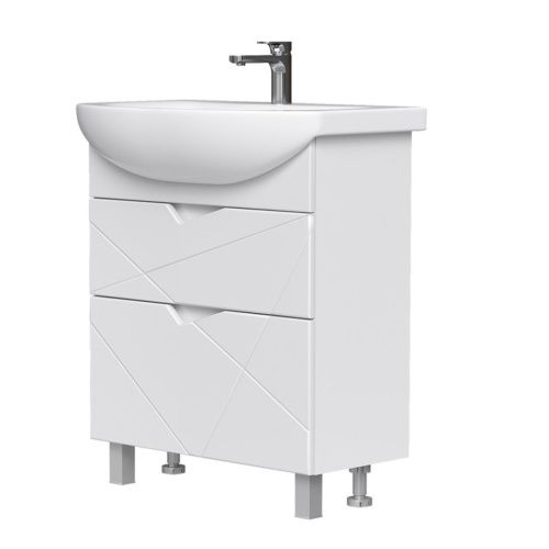 Тумба для ванны напольная VOLNA Pronto 70.2Y tnPRONTO70.2Y-01, белый с раковиной Балтика 70