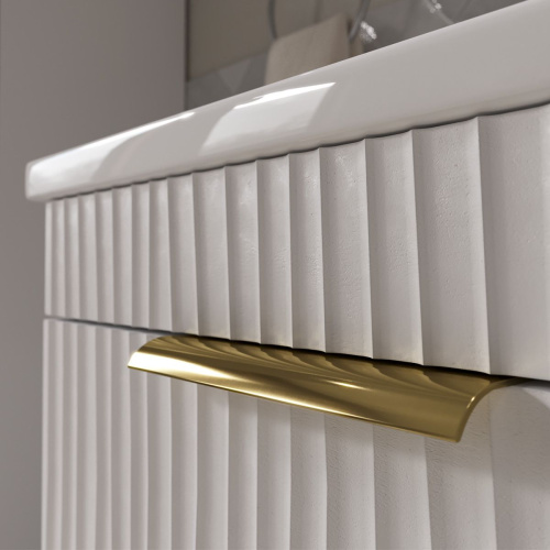 Тумба для ванны напольная VOLNA Lotty Gold  60.2Y tnLOTTYGD60.2Y-04 с раковиной Фостер 60