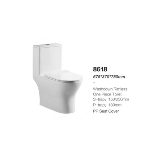 Унитаз моноблок напольный Knois KN8618000 горизонтальный выпуск, Торнадо, микролифт, 67,5х37х75 см.