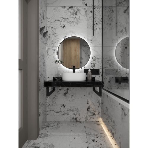 Кронштейн для столешницы черный матовый Watersense Eva в комплекте 2 шт