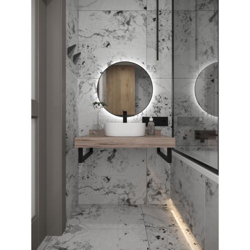 Кронштейн для столешницы черный матовый Watersense Eva в комплекте 2 шт