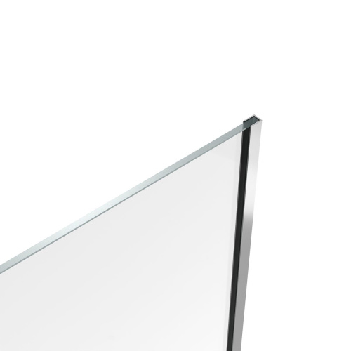 Шторка на ванну стеклянная 70х140 см Watersense Paula W00212 прозрачное закаленное стекло, профиль хром