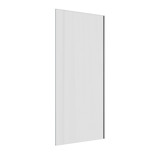 Шторка на ванну стеклянная 70х140 см Watersense Paula W00212 прозрачное закаленное стекло, профиль хром