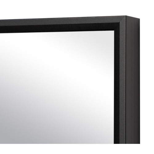 Зеркало интерьерное Мансарда 12065-Zm1, 600x1200 мм, настенное, рама из алюминия, чёрный