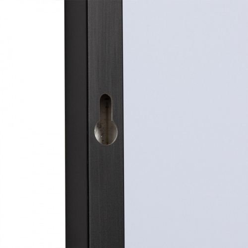 Зеркало интерьерное Мансарда 12065-Zm1, 600x1200 мм, настенное, рама из алюминия, чёрный