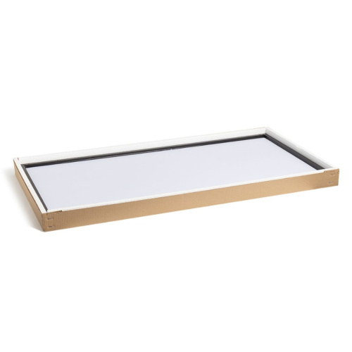 Зеркало интерьерное Мансарда 12065-Zm1, 600x1200 мм, настенное, рама из алюминия, чёрный