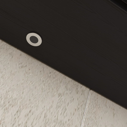 Шкаф зеркальный EQUIL Strong 50.1D szSTRONG.LED.50.1D.R/L-35, дуб черный, универсальный