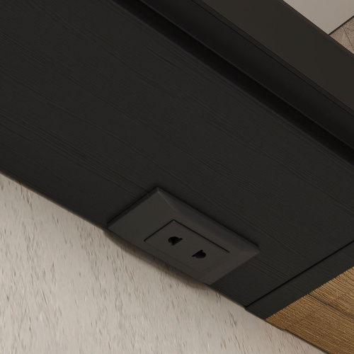 Шкаф зеркальный EQUIL Strong 50.1D szSTRONG.LED.50.1D.R/L-35, дуб черный, универсальный