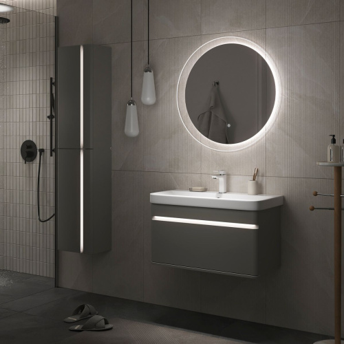 Тумба подвесная EQUIL Elegante 80.1Y tpELGNT80.1Y Мэйджик/Дуб голиано tpELGNT80.1Y с раковиной Nice (9595-80)-24.26