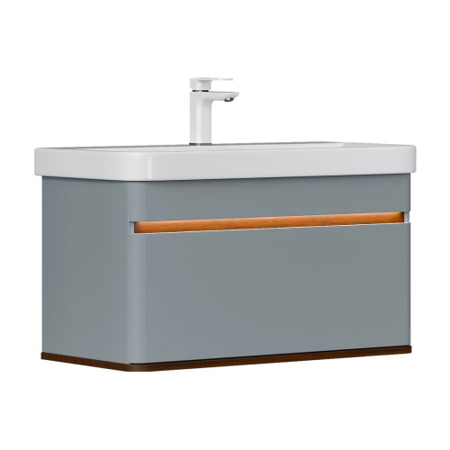 Тумба подвесная EQUIL Elegante 80.1Y tpELGNT80.1Y Мэйджик/Дуб голиано tpELGNT80.1Y с раковиной Nice (9595-80)-24.26