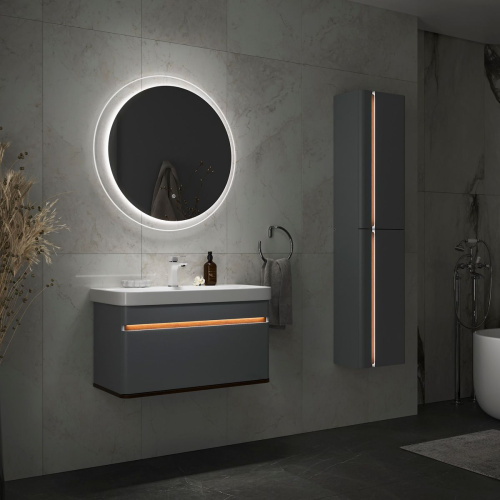 Тумба подвесная EQUIL Elegante 80.1Y tpELGNT80.1Y Мэйджик/Дуб голиано tpELGNT80.1Y с раковиной Nice (9595-80)-24.26