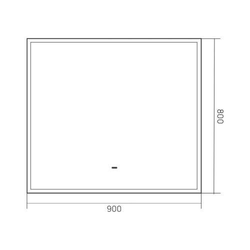 Зеркало EQUIL FOREST LED 900х800, zkFRST.LED90-15, черный
